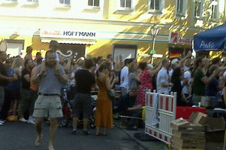 Berlin world cup street scene