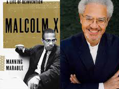 Malcolm X book and Marable